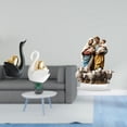 thumbnail image 2 of Elegante pareja de cisnes, adorno de mesa acrílico, artesanía, decoración, regalo para estantería, entrada, chimenea navideña., 2 of 8