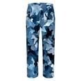 thumbnail image 4 of BiZtdJrK 2 Piece Sets for Men Fashion Camouflage Print Tracksuits Casual Round Neck Long Sleeve Blouses Tops and Joggers Pants with Pockets Matching Set Dark Blue M, 4 of 8