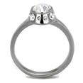 thumbnail image 3 of Silver Womens Ring Anillo Para Mujer Stainless Steel Ring with Top Grade Crystal Caserta, 3 of 4
