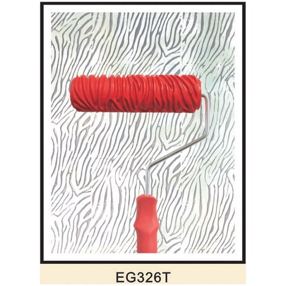 VONKY Various Embossed Pattern Painting Roller With Plastic Handle Brush Tool 7" J