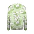 thumbnail image 5 of Kaondbfi Women's Lily of the Valley Flower Print Pullover Tops Fall Fashion Round Neck Loose Hoodless Sweatshirts for Women, 5 of 5