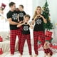 thumbnail image 3 of Pijamas familiares a juego de Navidad, conjunto de pijamas negros de copo de nieve, Feliz Navidad, 3 of 4
