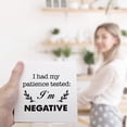 thumbnail image 6 of Zomyto 5x5 In I Had My Patience Tested I'm Negative Wooden Box Sign Rustic Funny Sarcastic Desk Decor, 6 of 6
