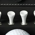 thumbnail image 4 of BESTSKY 1 Set Golf Gift Box with 3 Balls, 6 Tees, Metal Divot Repair Tool, Hat Clip - Golf Accessories Kit - Faux Leather Case - Men and Women - Professional Beginner Golfer Gift, 4 of 6