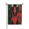 thumbnail image 1 of Bandera de jardín de temporada de Spider-Man, bandera de doble cara, bandera navideña para decoración navideña al aire libre., 1 of 8