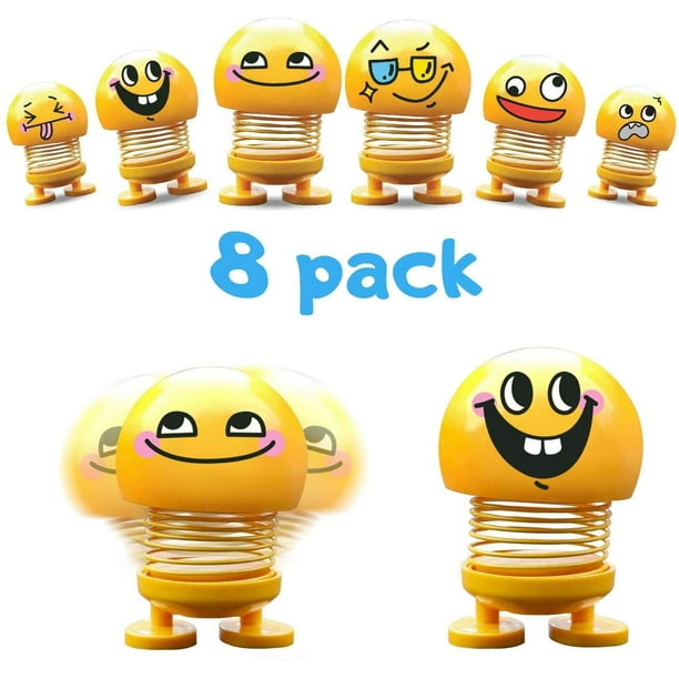 Head Shakers Emoji Bobbleheads For Cars Cool Set of Shaking Head Toys