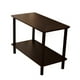 thumbnail image 1 of Irfora Mesa auxiliar de 2 niveles Mesa auxiliar de café Mesita de noche con diseño abierto Patrón de grano de madera Decoración para el hogar Muebles para sala de estar Dormitorio Balcón 80 * 30 * 42c Irfora Mesa final, 1 of 7