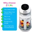 thumbnail image 2 of EVLA’s Baby Food Maker with Touch Screen and 6 Reusable Pouches, White, 2 of 7