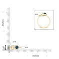 thumbnail image 4 of ANGARA Natural Solitaire London Blue Topaz Infinity Knot Ring in 14K Yellow Gold for Women (Size-4mm) | November Birthstone Jewelry for Women | London Blue Topaz Ring (Ring Size - 7), 4 of 9