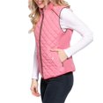 thumbnail image 3 of NE PEOPLE Women’s Quilted Vest – Lightweight Sleeveless Full Zip Up Casual Stand Collar Padding Gilet Jacket with Pockets NEWV40 New Pink M, 3 of 7