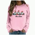 thumbnail image 2 of Towmus Sweatshirts for Women Christmas Holiday Pullovers Fun Graphiprint Crew Neck Long Sleeve Gifts Shirt Hoodies Tops, 2 of 4