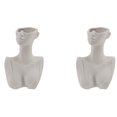 thumbnail image 1 of 2 jarrones de flores con forma de rostro humano, jarrón decorativo nórdico, maceta, adorno de cerámica, estatua, artesanía para el hogar, 1 of 3