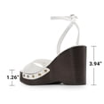 thumbnail image 4 of DREAM PAIRS Wedge Sandals for Women,Dressy Platform Square-Toe Ankle Buckle Studded Fashion Sandals for Summer, 4 of 8