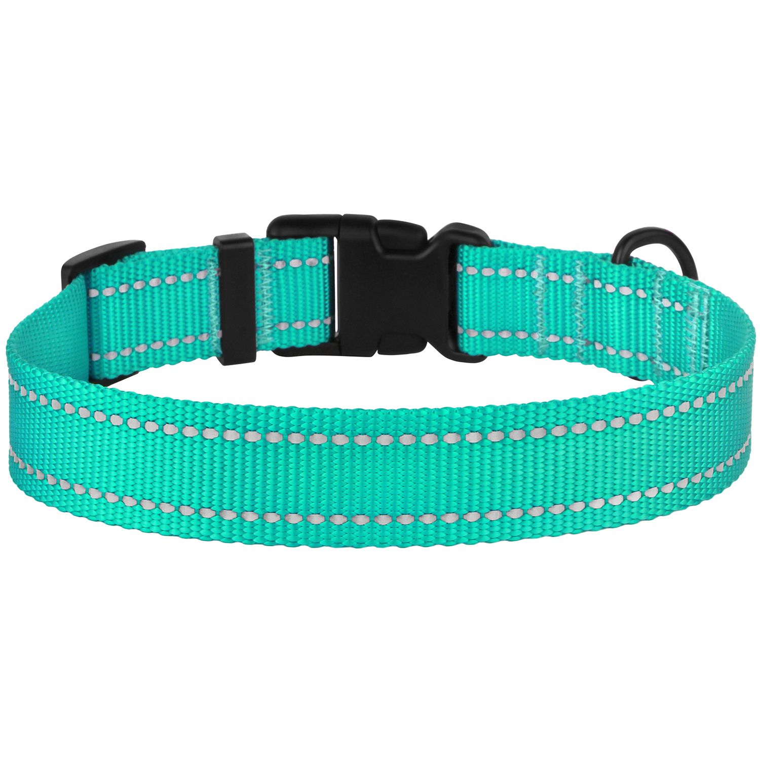 CollarDirect Reflective Dog Collar Safety Nylon Collars for Medium Dogs with Buckle, Mint Green - image 3 of 7