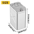 thumbnail image 2 of 10 Gallon Stainless Steel Gas Can, Tight Sealed Fuel Storage Tank Portable Emergency Backup Petrol Tank with 3 Handles + Convenient Nozzle for Motorcycle, Cars, Trucks(40L), 2 of 7