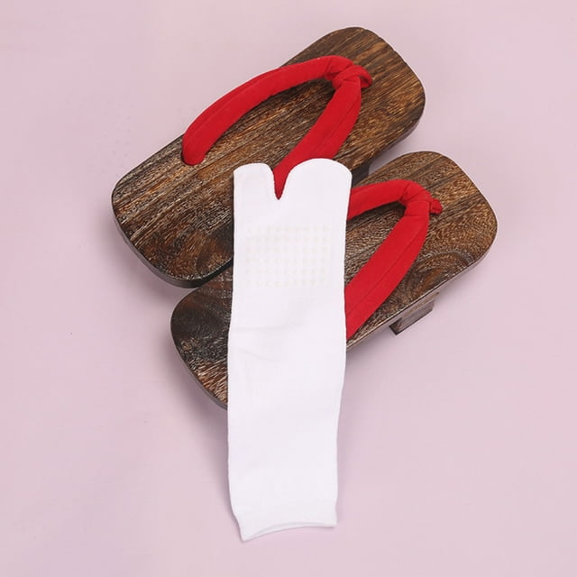 GOOHOCHY 2 Pares De Calcetines Japoneses De Para Pareja Medias Transpirables Antideslizantes Con Dos