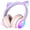 Purple & Pink, variant on Kid Odyssey Kids Bluetooth Headphones for Girls, Wireless & Wired Kids Headphones with Cat Ears, Colorful LED Lights, 50H Playtime, 84/94dB Volume Limited, Back to School Season Gifts for Kids, Blue