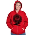thumbnail image 3 of Eye Symbolic Celestial Spiritual Unisex Fleece Graphic Zip Up Hoodie Brisco Brands 2X, 3 of 5