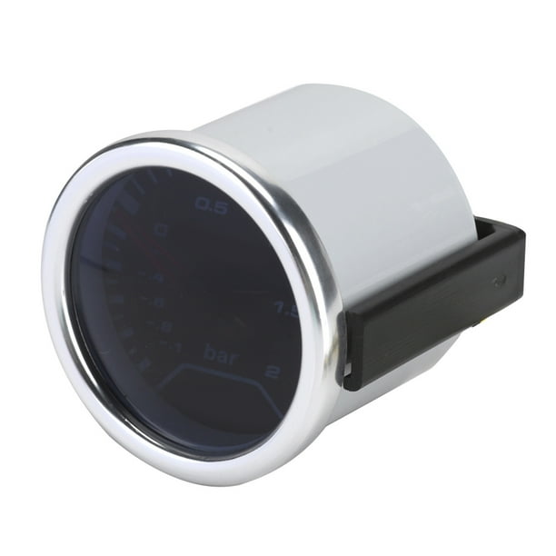 Boost Gauge,12V 12Bar Modified Boost Racing Car Gauge Turbo Pressure