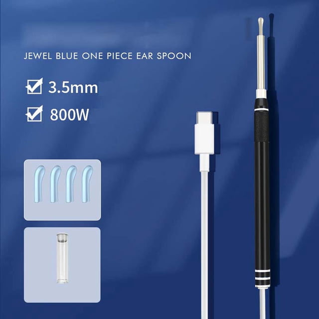mtvxesu Massage Tool Ear Spoon Luminous High-definition Intelligent Wired Visualization Ear Spoon