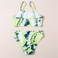 thumbnail image 2 of Swimsuits For Girls Thin Strap Printed Swimwear Bikini Set Girls Bathing Suit Size 10-11 Years A, 2 of 5