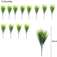 thumbnail image 7 of Morttic 12 Bundles Artificial Grasses Outdoor UV Resistant Fake Grass No Fade Faux Plastic Plants Garden Window Box Decorating(Green Grass), 7 of 7