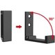 thumbnail image 2 of Gancho para colgar en la pared de aleación de aluminio, gancho plegable para colgar en la pared 90 y grados; con tornillos para cocina, baño, puerta de pared, armario para montar en la pared R Feliz Sencillez, 2 of 5