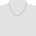thumbnail image 2 of Leslie's Real 14kt White Gold 1mm Sparkle Singapore Chain; 18 inch; Lobster Clasp; for Adults and Teens; for Women and Men, 2 of 5