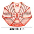 thumbnail image 2 of Halloween Spiderweb Fruit Basket Plastic Storage Bin with Drainage Basin - Countertop Refrigerator Organization Multi-Color(Red), 2 of 6