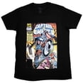 thumbnail image 1 of Marvel Comics T-Shirt Adulte Captain America Wheel Comic Cover, 1 of 2