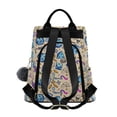 thumbnail image 2 of FORMRS Women's Travel Backpack Purse Anti-Theft Hidden Pockets Casual Shoulder Bag, Blue Dice Pattern, 2 of 7