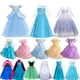thumbnail image 2 of Vestido de princesa para niñas, disfraz de Frozen, Elsa, Anna, Cenicienta, Blancanieves, Aurora, Bella, Rapunzel, Cenicienta, fiesta de Halloween, 2 of 5