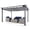 gray, variant on HAPPATIO 10 x 13 FT Pergola, Outdoor Retractable Shade Canopy, UV-Proof, for Garden, Deck, Lawn, Backyard (Gray)