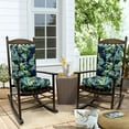 thumbnail image 6 of Eurhowing Outdoor Rocking Chair Cushions 2-Piece, Waterproof & Fade Resistant Patio Seat Pads, Non-Slip Replacement Cushions for Adirondack Chair, Green Leaves, 2Pack, 6 of 8