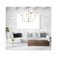 thumbnail image 2 of Living District Nyomi 42" 4-Light Metal/Glass Chandelier in Satin Gold/White, 2 of 8