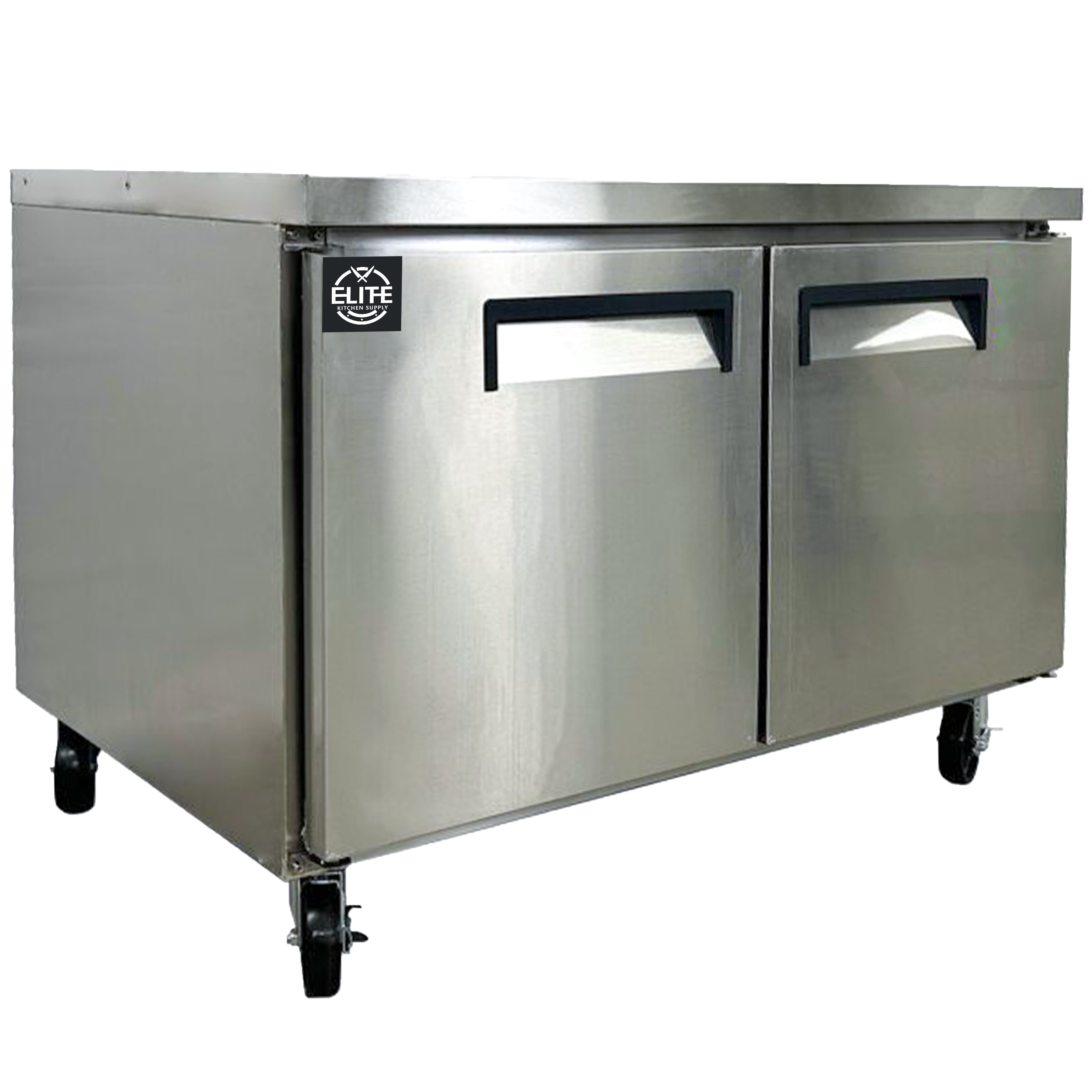 48 in. Commercial ETL NSF Undercounter Refrigerator 12.3 Cu.Ft. Cold Prep Table, Under Counter Refrigerator Cooler in Stainless Steel