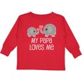 thumbnail image 3 of Inktastic My Papa Grandpa Loves Me Boys or Girls Long Sleeve Toddler T-Shirt, 3 of 5