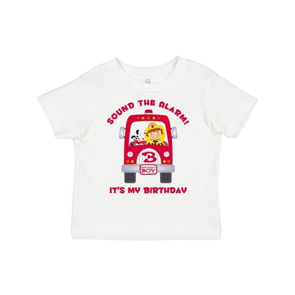 Inktastic Fire Truck 3rd Birthday Boy Boys Toddler T-Shirt