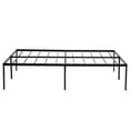 thumbnail image 3 of Ktaxon 18 Inch Full Size Metal Platform Bed Frame / Steel Slat Support / No Box Spring Needed / Easy Assembly, Black, 3 of 11