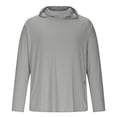 thumbnail image 5 of Lumeqa Men's Sun Protection Hoodie UPF 50+ Fishing Hiking Shirt UV Shirts with Mask for Men Long Sleeve Lightweight Gray M, 5 of 5