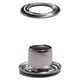 thumbnail image 5 of Guardurnaity 100x Anillos de plata Color duradero en varios tonos para dedos con estilo Hebilla de ojo de pollo de cobre Hebilla de ojal de cortina plateado 3.5 mm Junta redonda+cobre 2piezas, 5 of 6