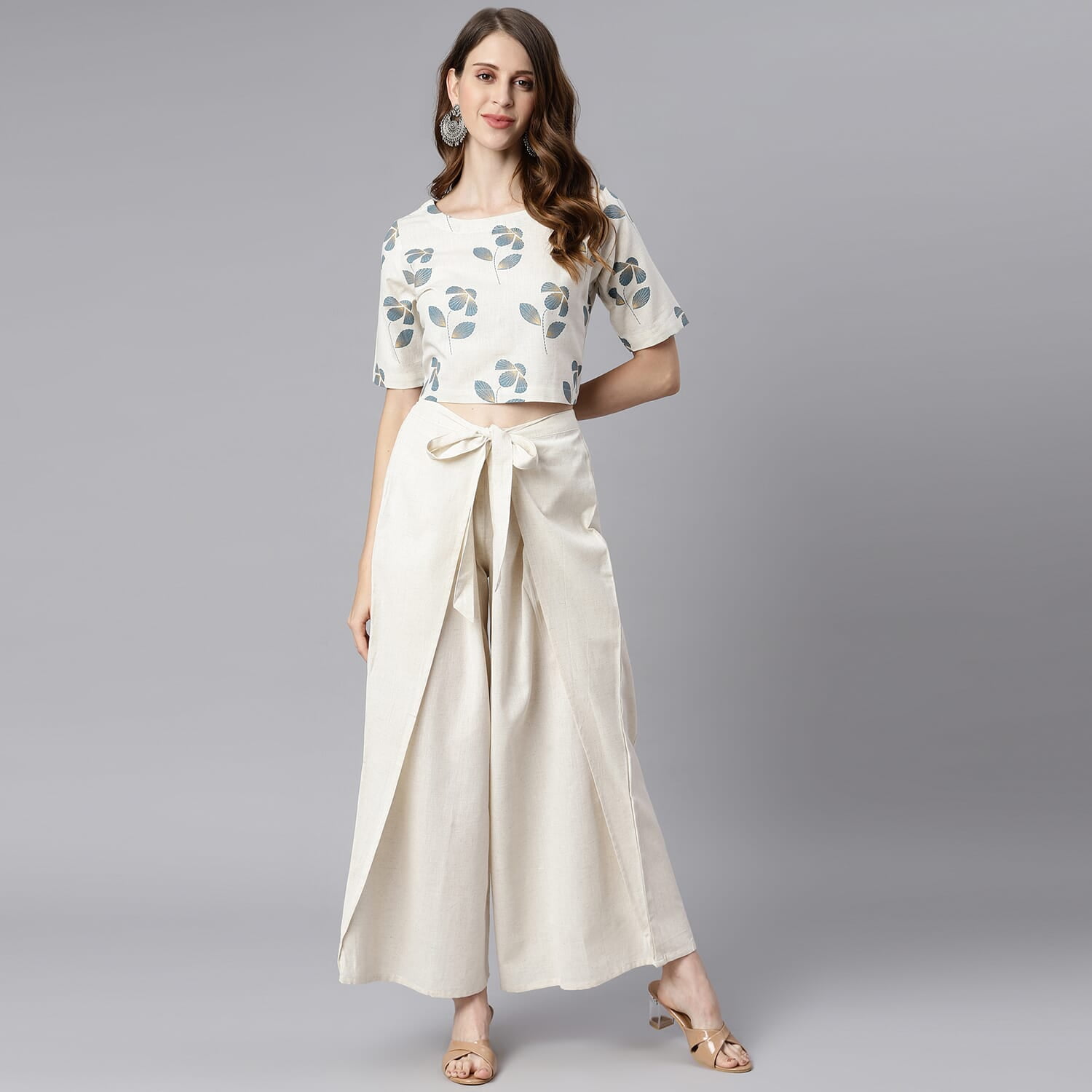 Buy Blue Trousers & Pants for Women by Indya Online | Ajio.com