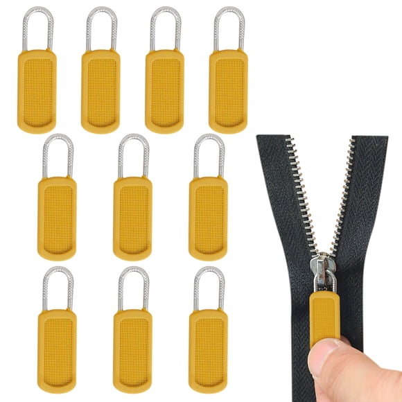3Pcs Zipper Replacement Parts, Cagogo Zipper Replacement Kit, 10-Pack Removable Zipper Pulls, Zipper Repair Parts for Suitcase Luggage, Jackets, Boots, Backpacks, No-Tools Installation Zipper Head