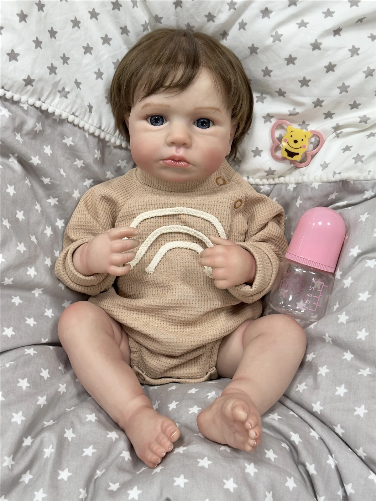 GloTide Reborn Baby Doll alive lifelike body baby 50cm soft vinyl realistic newborn reborn dolls