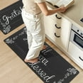 thumbnail image 6 of MeyJey Farmhouse Kitchen Rug Set of 2, Non-Slip Anti-Fatigue Waterproof Cushioned Mat for Kitchen, Dining & Laundry Room, 18"x30"+18"x48" Black, 6 of 13
