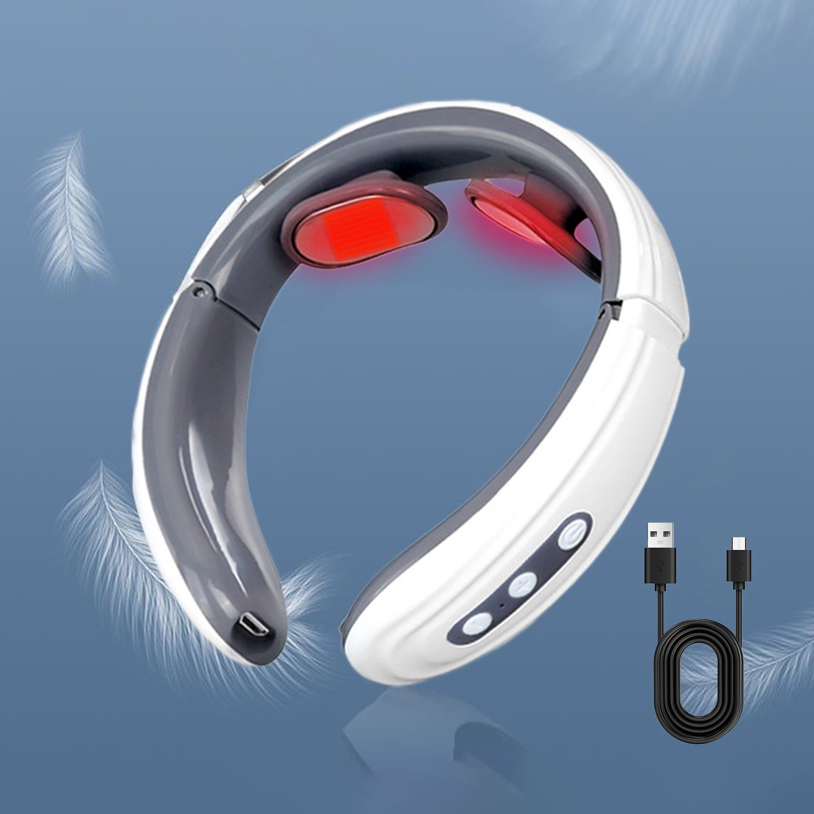 Dvkptbk Neck Massager Smart Neck Fashion Cervical Vertebrae Rechargeable Neck Portable Gifts for Women Men Kitchen & Dining