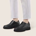 thumbnail image 5 of CMR CHAMARIPA Tall Men Shoes - Height Elevator Shoes For Men - Black Brogue Derby Shoes, 5 of 7