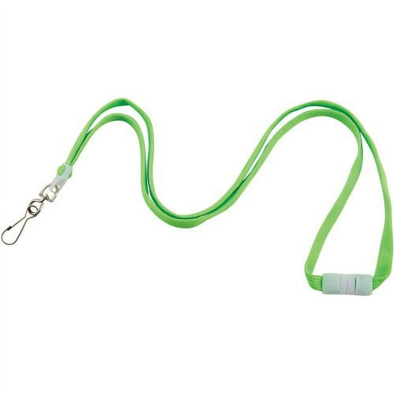 Advantus Neon Breakaway Lanyard - 12 / Pack - 0.5 Advantus Neon Breakaway Lanyard - 12 / Pack - 0.5