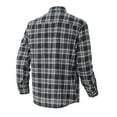 thumbnail image 4 of GrmtClth Button Down Shirt Men Regular Fit Plaid Shirts Casual Long Sleeve Cowboy Shirts Soft Work Shirts with Two Pockets Black XXL, 4 of 4
