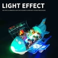 thumbnail image 7 of Light Up Airplane Toy, Rotating Aircraft Model, Kids Inertial Plane, 10.24x8.27x5.7 Inch with 360° Spin, Bump & Go Action, Flashing Lights and Engine Sounds, for Children Indoor Outdoor Play Gift, 7 of 7